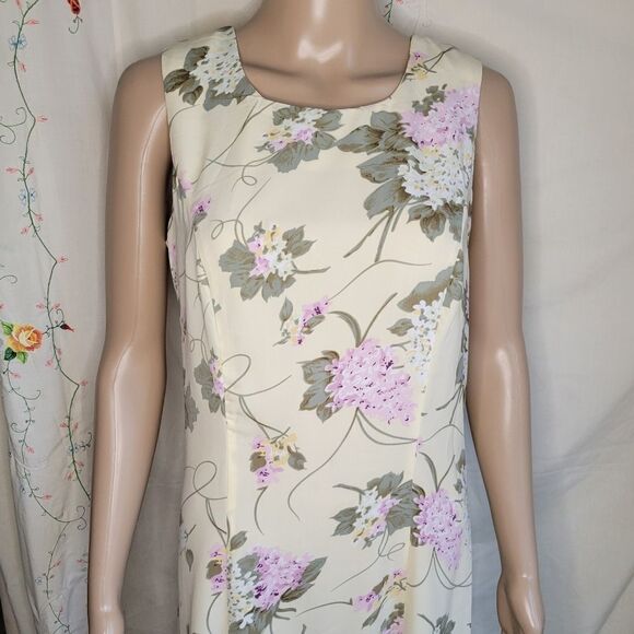 Vintage Premier International Floral Print Tie Back Sleeveless Maxi Dress - Picture 6 of 13